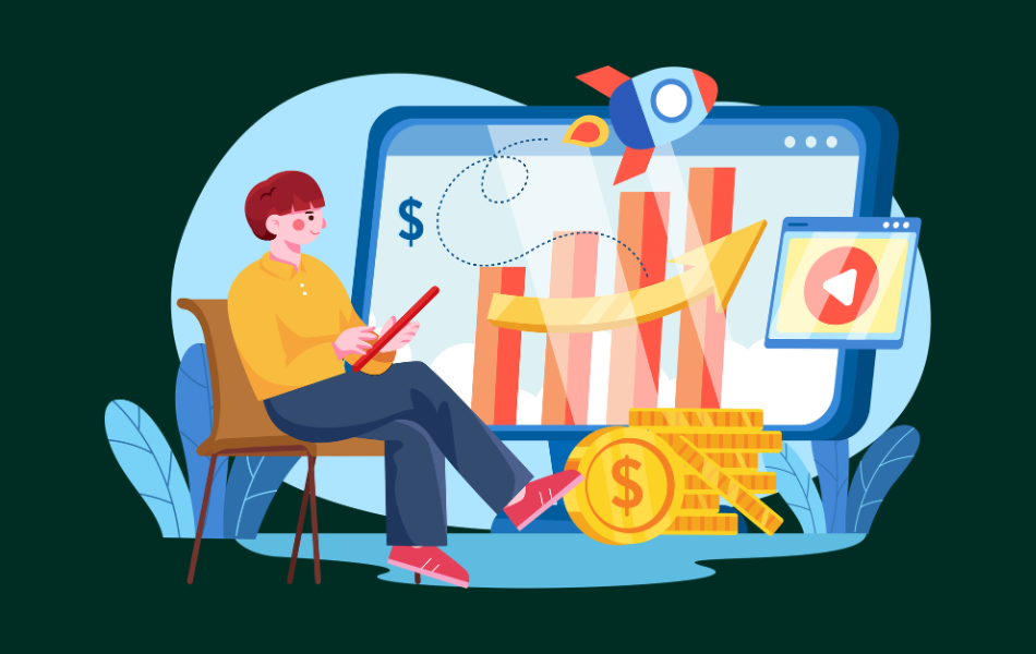 Business professionals analyzing Microsoft Dynamics CRM customer data on digital dashboards to build an updated list of Microsoft Dynamics CRM customers for targeted B2B sales and marketing campaigns.