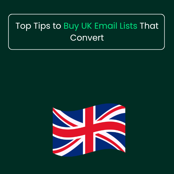Verified UK email list database with business contacts, company information, and audience segmentation for B2B marketing.